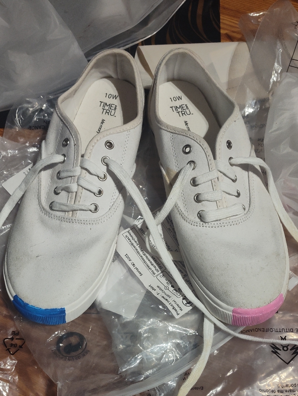 Time And Tru White Women's Shoes